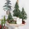Northlight; 7.5" Unlit Frosted Icy Pine Christmas Tree with Jute Base; Category:Christmas Tabletop & Accent Trees; Image:4